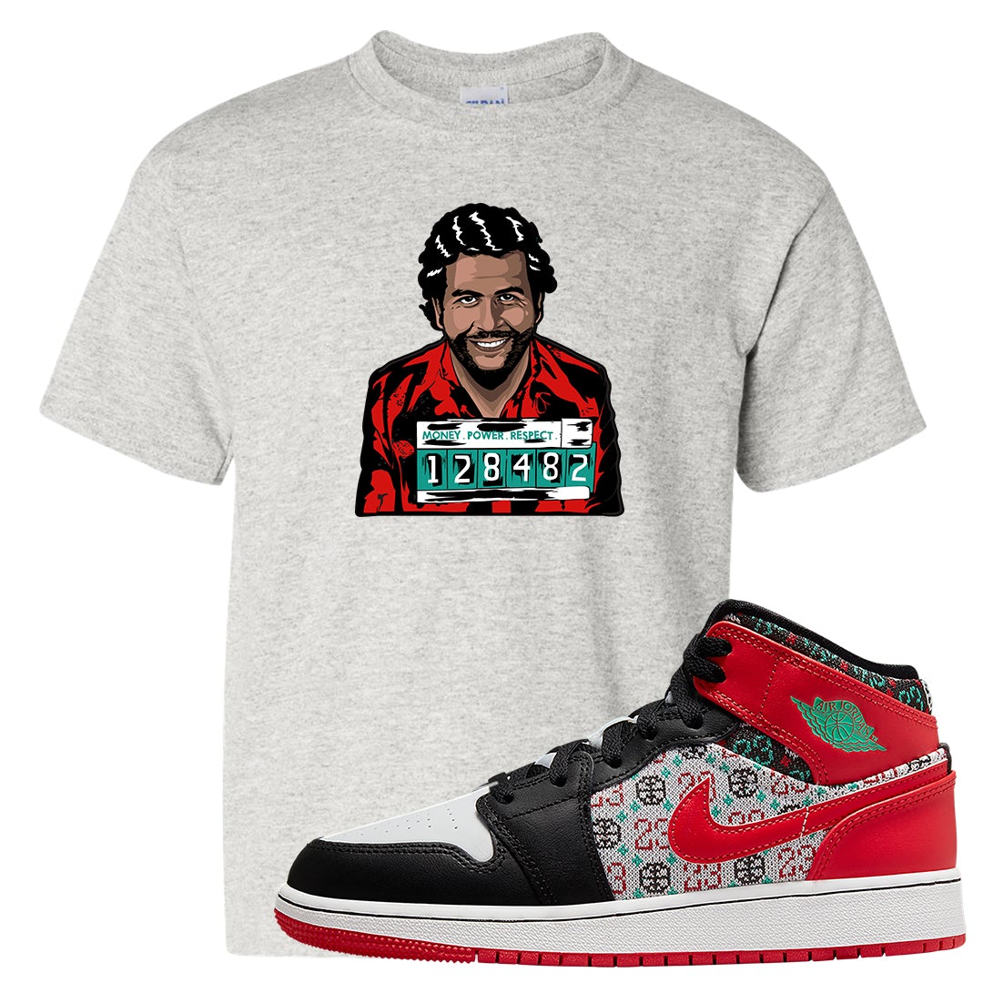 Ugly Sweater GS Mid 1s Kid's T Shirt | Escobar Illustration, Ash