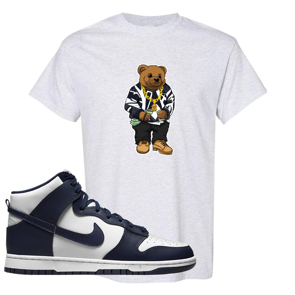 Midnight Navy High Dunks T Shirt | Sweater Bear, Ash