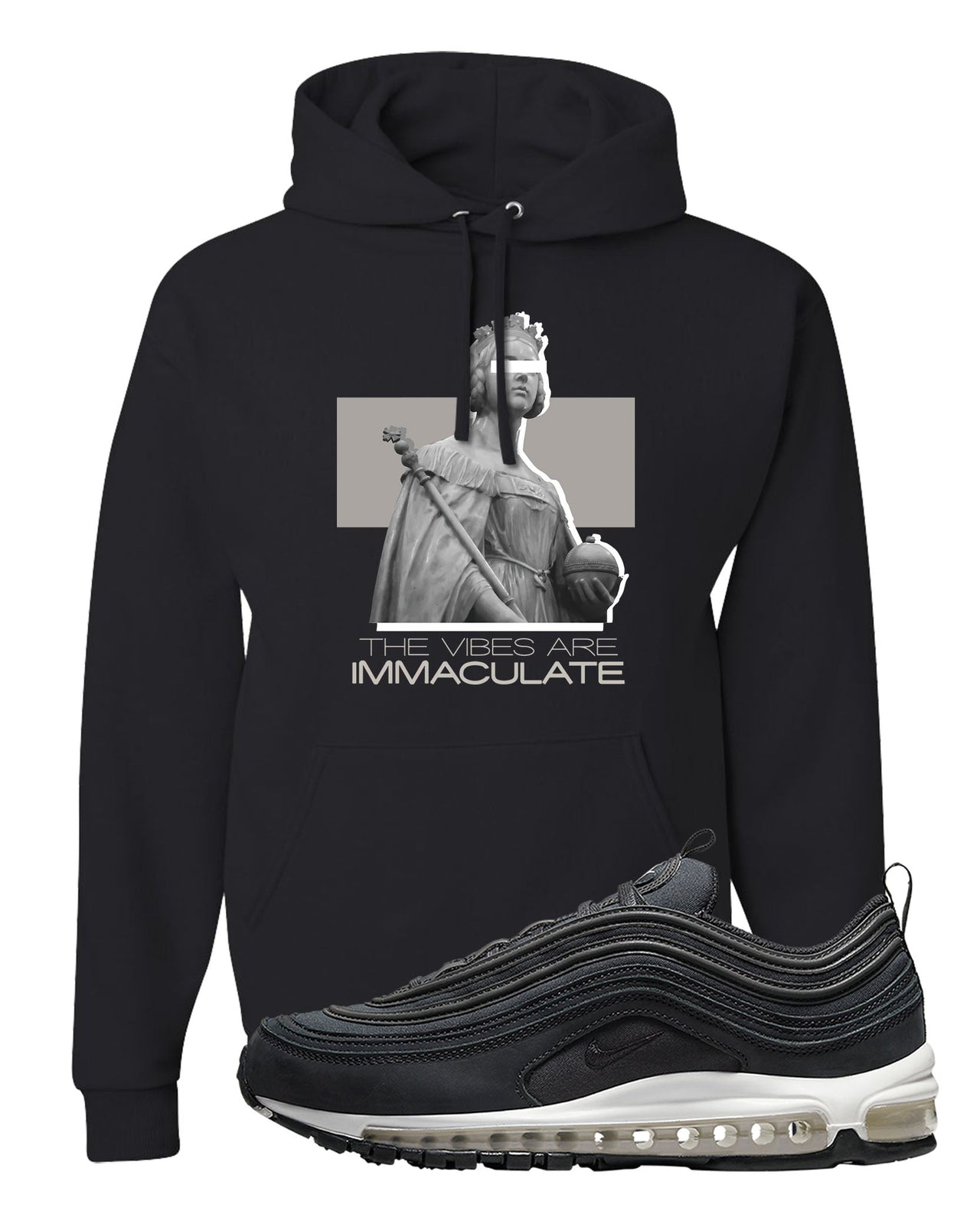 Black Off Noir 97s Hoodie | The Vibes Are Immaculate, Black