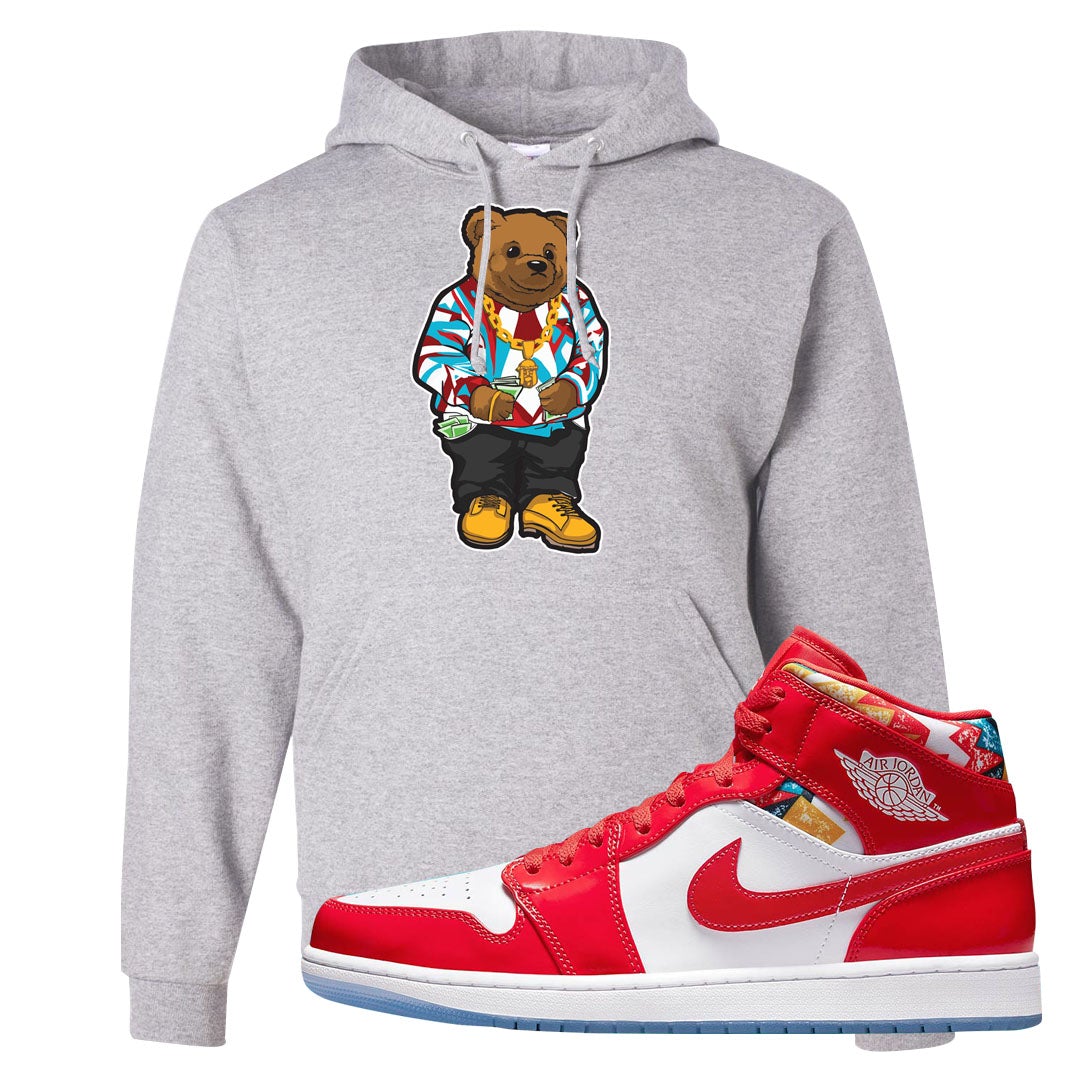 Barcelona Sweater Mid 1s Hoodie | Sweater Bear, Ash