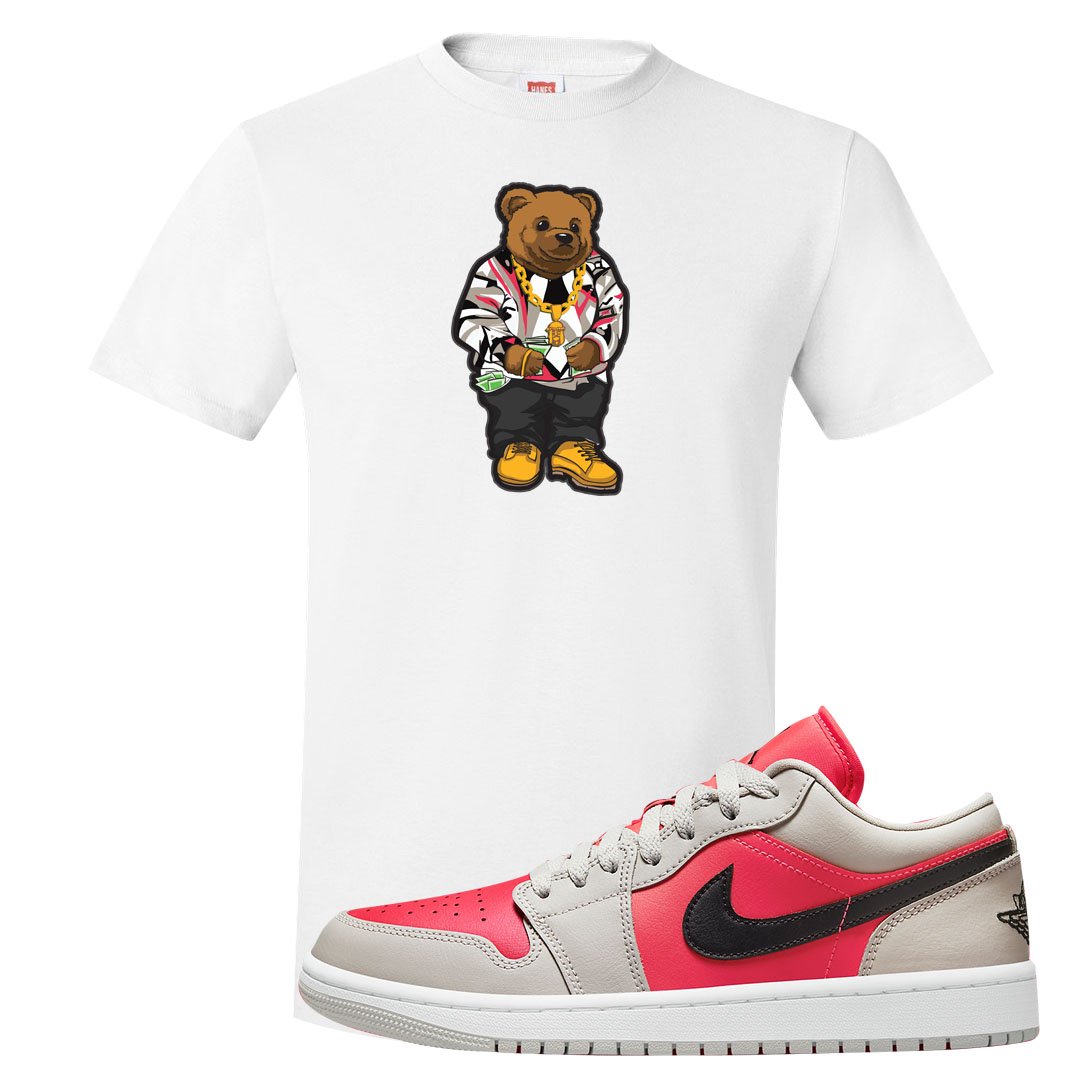 Light Iron Ore Low 1s T Shirt | Sweater Bear, White