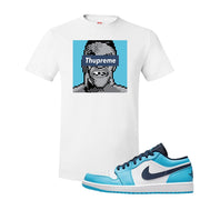 Air Jordan 1 Low UNC T Shirt | Thupreme, White