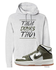 Cargo Khaki Rebel High Dunks Hoodie | Them Dunks Tho, Ash