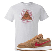 Teddy Bear Low 1s T Shirt | All Seeing Eye, Ash