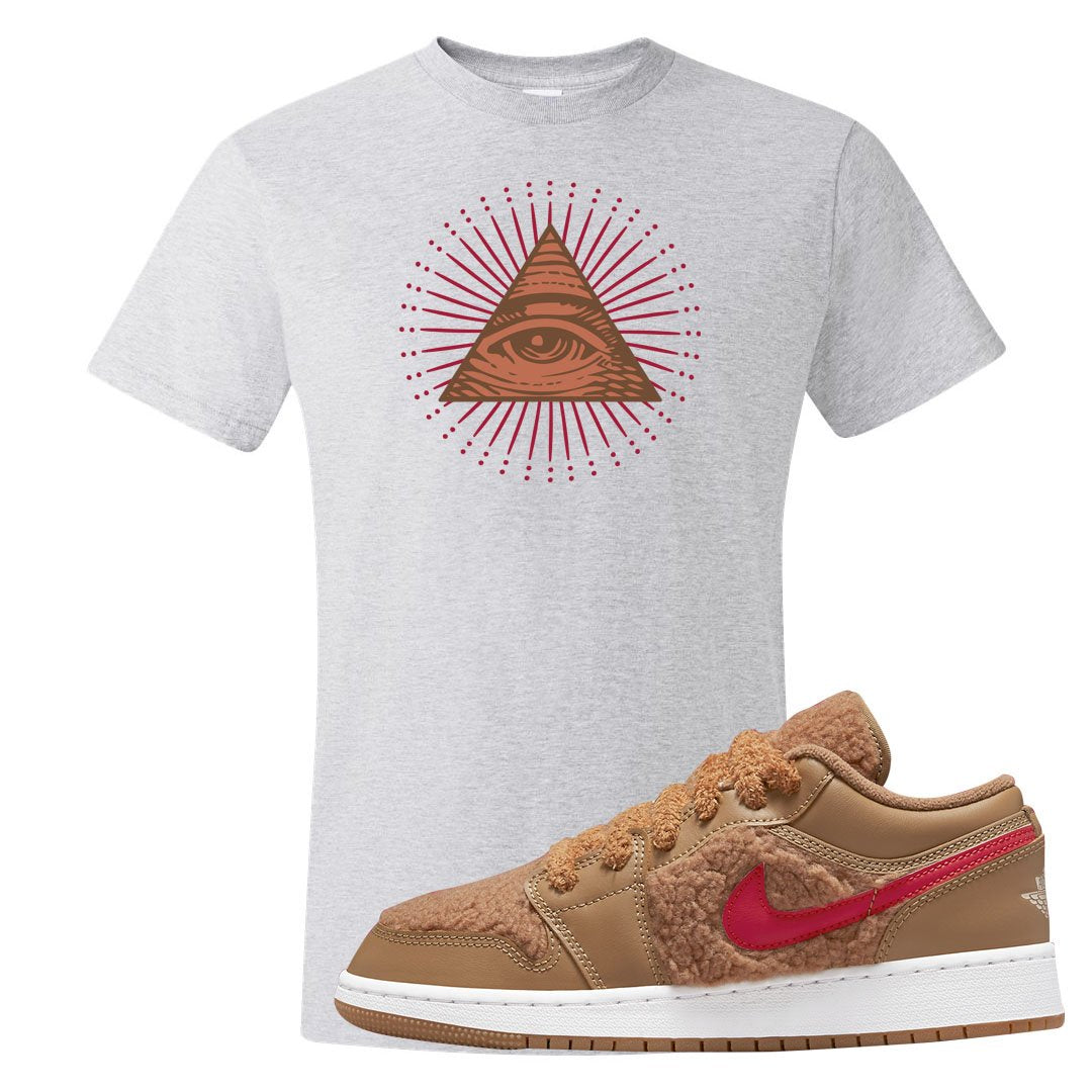 Teddy Bear Low 1s T Shirt | All Seeing Eye, Ash