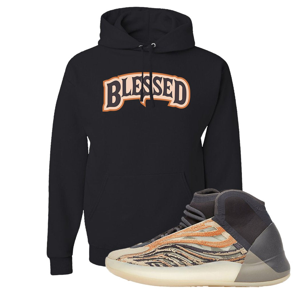 Yeezy Quantum Flash Orange Hoodie | Blessed Arch, Black