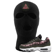 Olive Pink Camo 95s Ski Mask | All Seeing Eye, Black