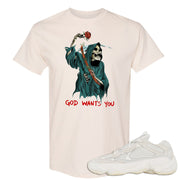 Bone White 500s T Shirt | God Wants You Reaper, Natural