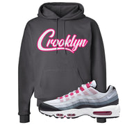 Next Nature Pink 95s Hoodie | Crooklyn, Smoke Grey