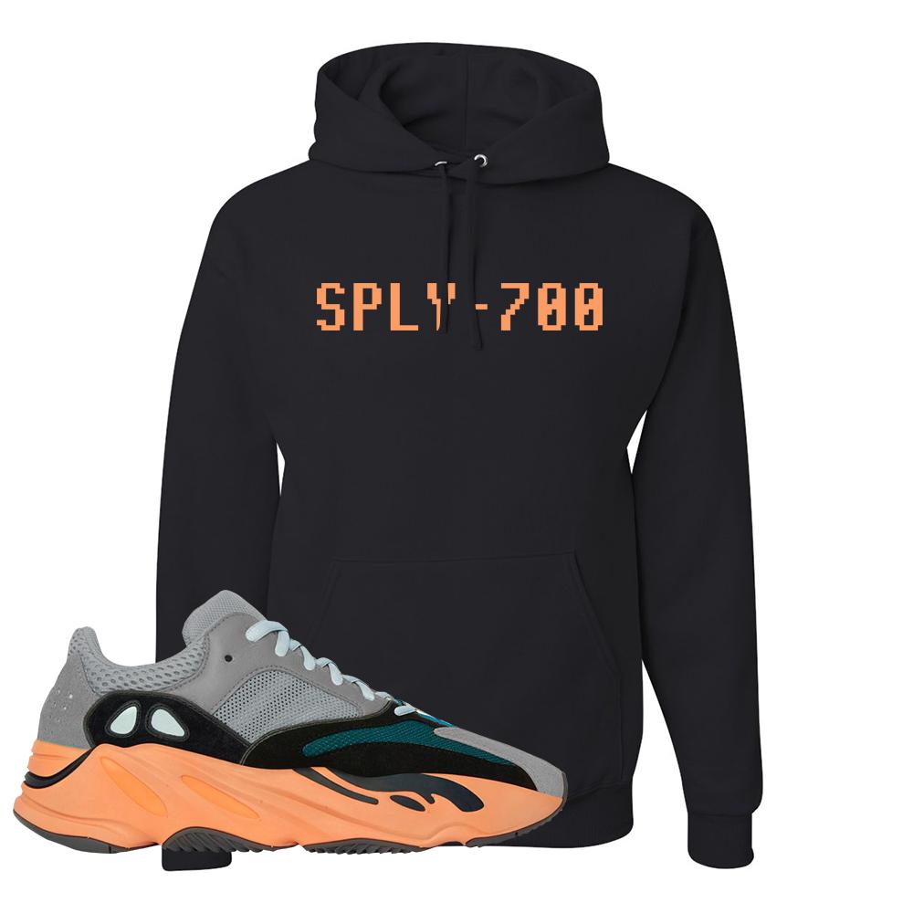 Wash Orange 700s Hoodie | Sply-700, Black