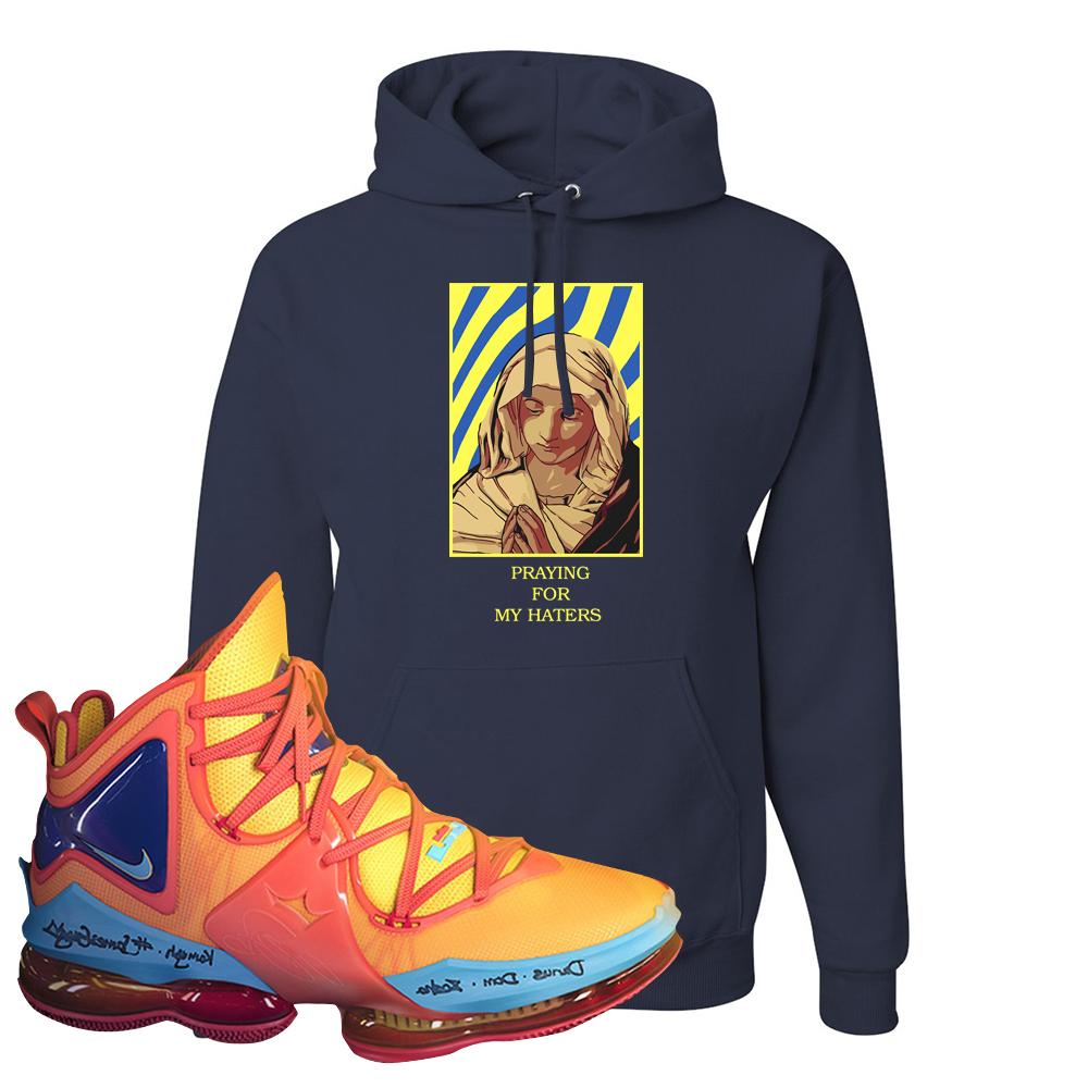 Lebron 19 Tune Squad Hoodie | God Told Me, Navy Blue