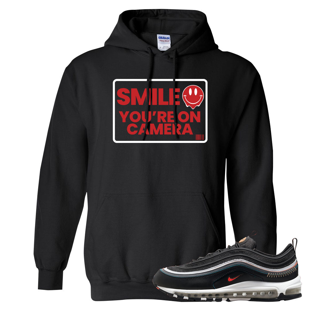 Alter and Reveal 97s Hoodie | Smile You're On Camera, Black