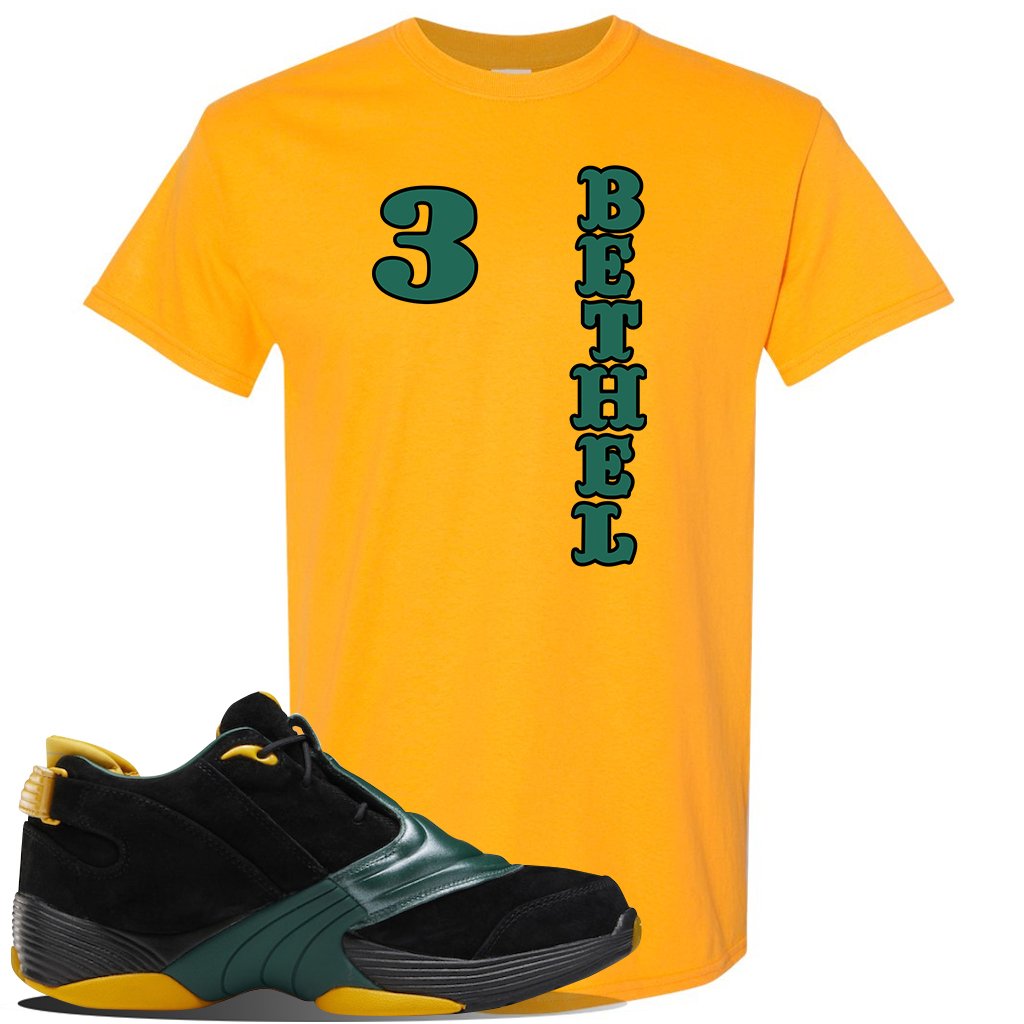 Bethel High Answer 5s T Shirt | Bethel 3 Vertical, Gold