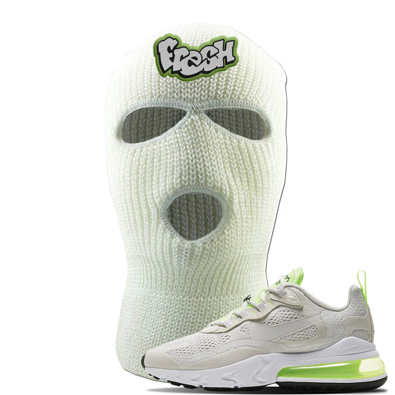 Ghost Green React 270s Ski Mask | Fresh, White