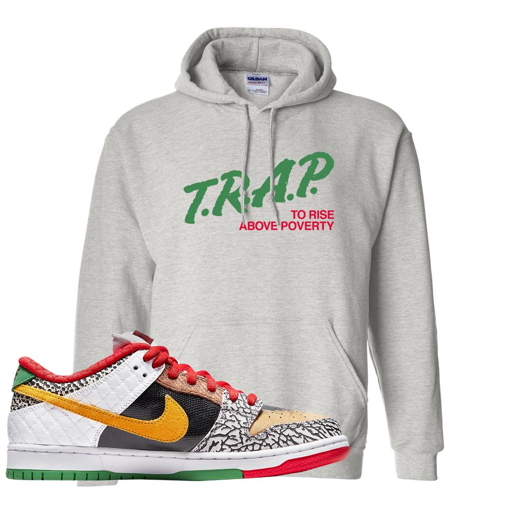 SB Dunk Low What The Paul Hoodie | Trap To Rise Above Poverty, Ash