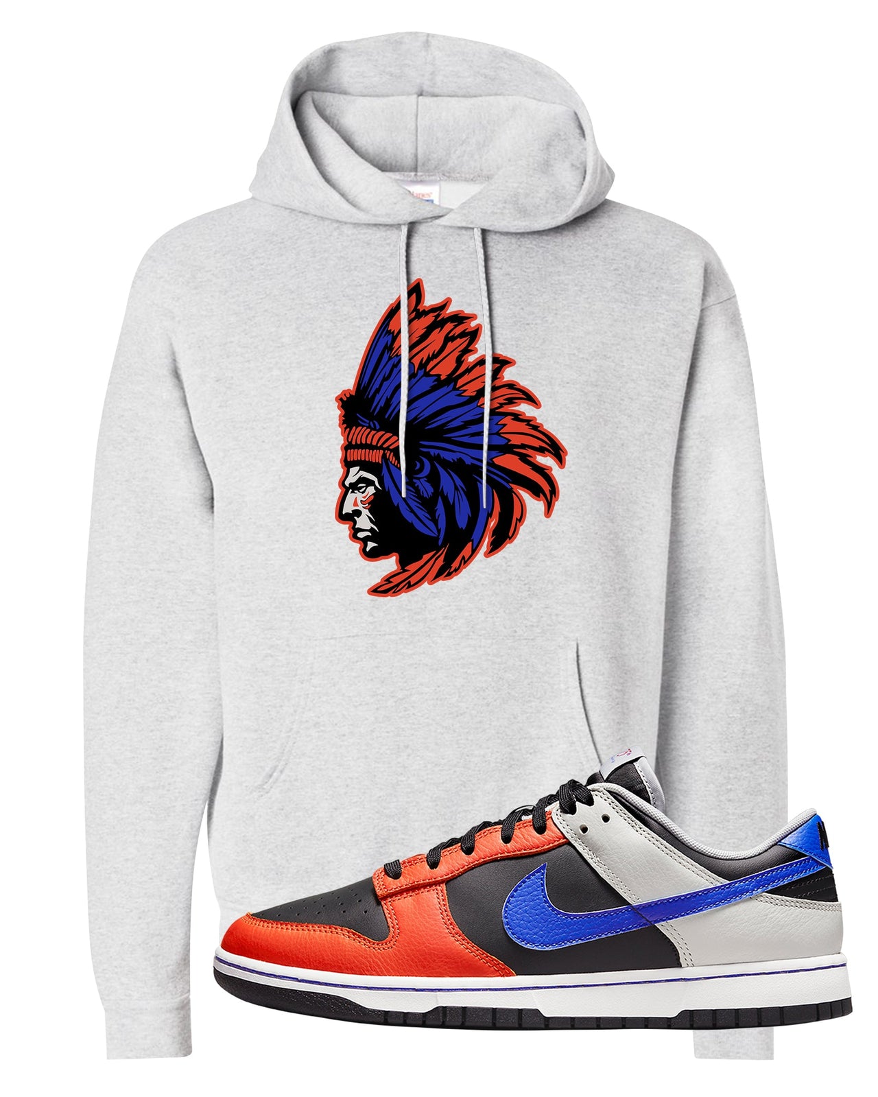 75th Anniversary Low Dunks Hoodie | Indian Chief, Ash