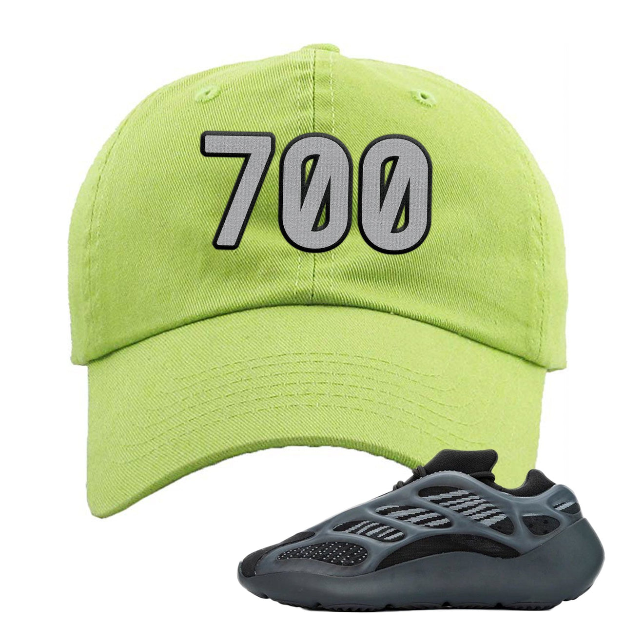 Alvah v3 700s Dad Hat | 700 Logo, Neon Green