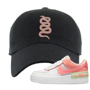 Air Force 1 Low Shadow Magic Ember Dad Hat | Coiled Snake, Black