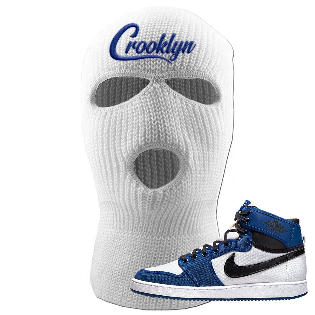 KO Storm Blue 1s Ski Mask | Crooklyn, White