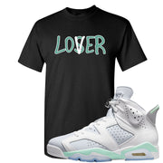 Mint Foam 6s T Shirt | Lover, Black