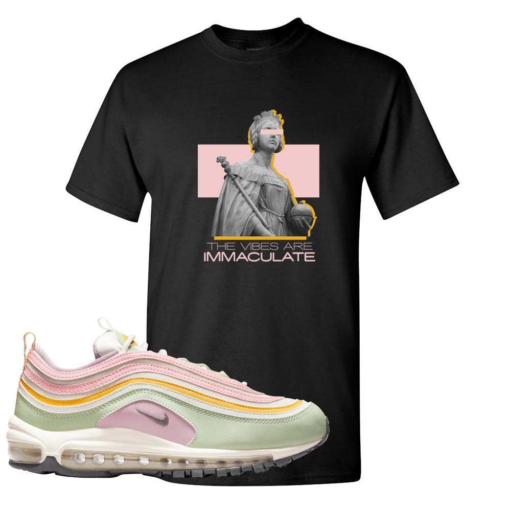 Pastel 97s T Shirt | The Vibes Are Immaculate, Black