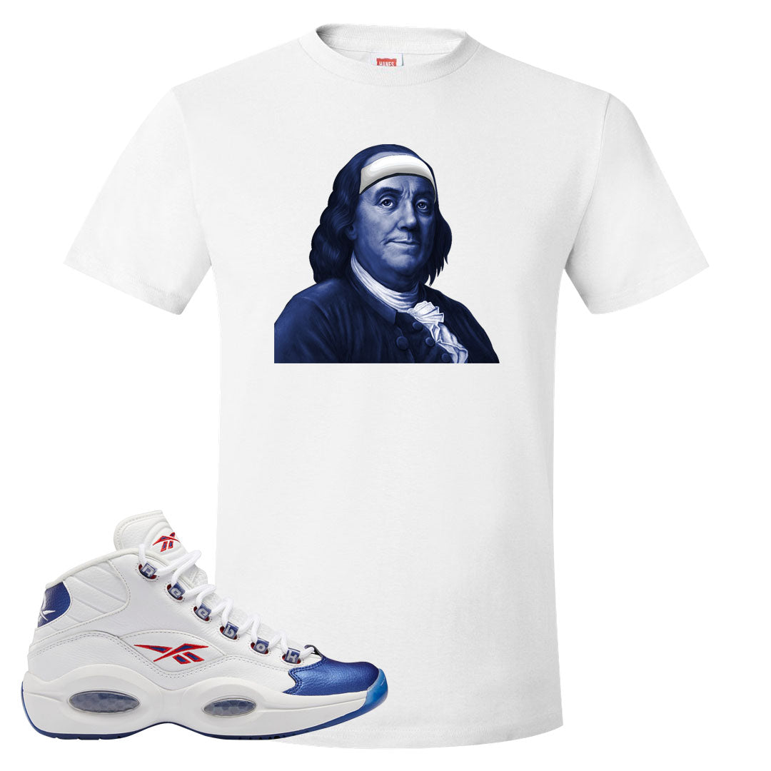 Blue Toe Question Mids T Shirt | Franklin Headband, White