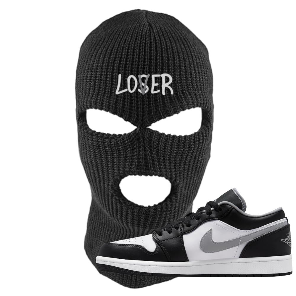 Air Jordan 1 Low Black Medium Grey Ski Mask | Lover, Black