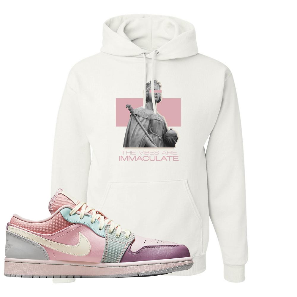 Air Jordan 1 Low Pastel Hoodie | The Vibes Are Immaculate, White