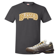 Ironstone Hemp 95s T Shirt | Blessed Arch, Smoke Grey