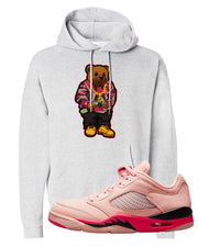 Arctic Pink Low 5s Hoodie | Sweater Bear, Ash