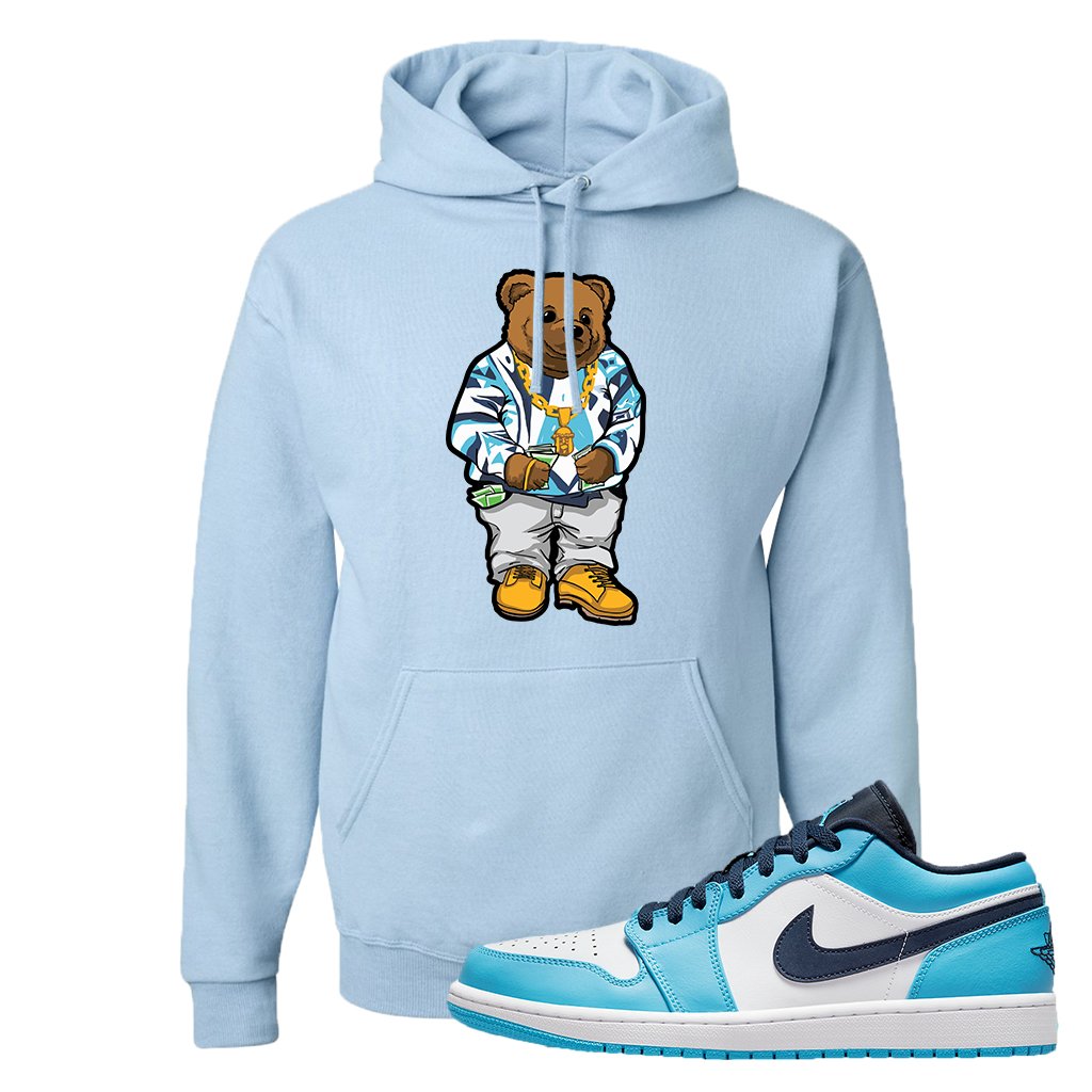 Air Jordan 1 Low UNC Hoodie | Sweater Bear, Light Blue