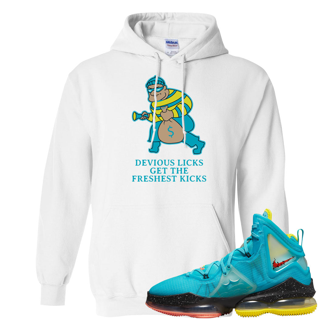 South Beach Christmas Bron 19s Hoodie | Devious Licks, White