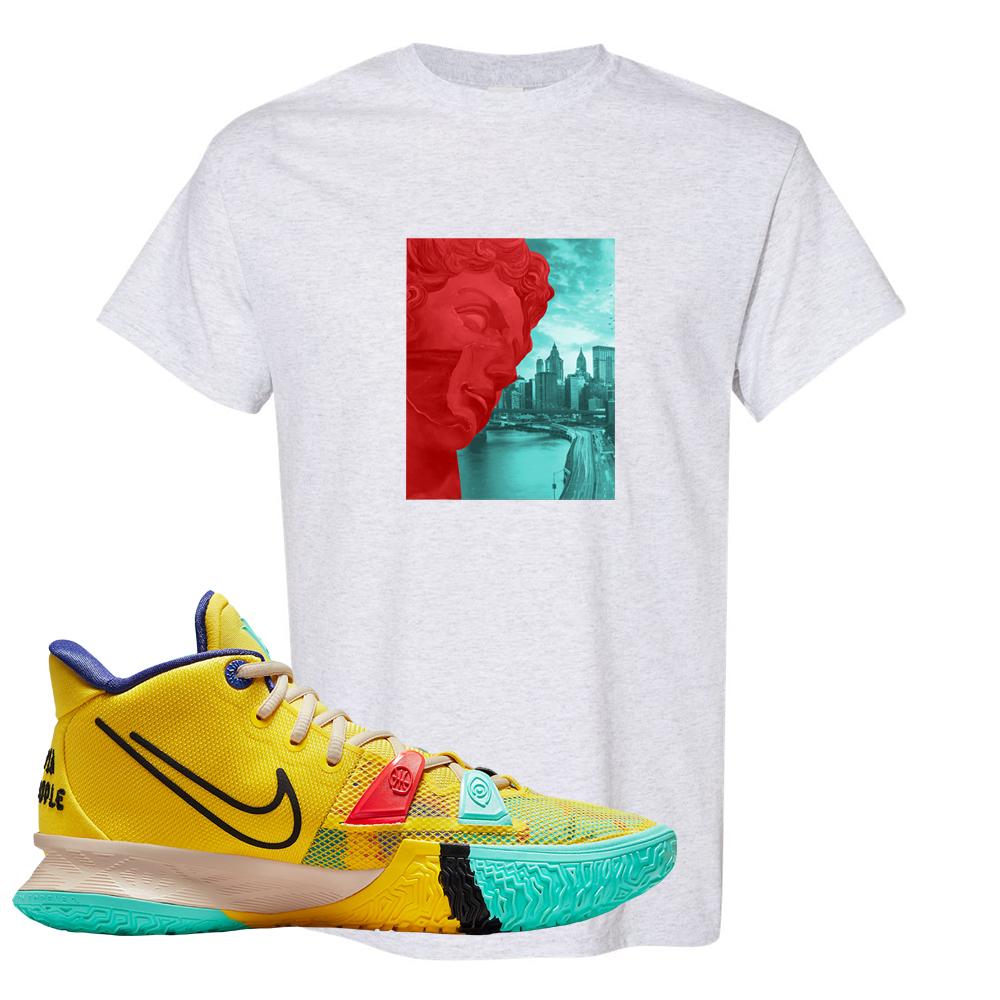 1 World 1 People Yellow 7s T Shirt | Miguel, Ash