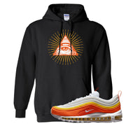 Club Orange Yellow 97s Hoodie | All Seeing Eye, Black