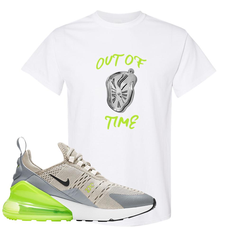 Air Max 270 Light Bone Volt T Shirt | Out Of Time, White
