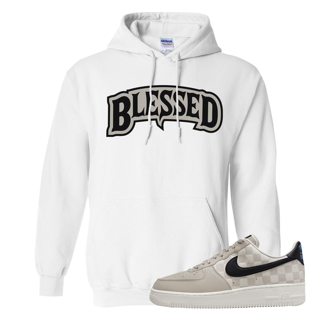 King Day Low AF 1s Hoodie | Blessed Arch, White
