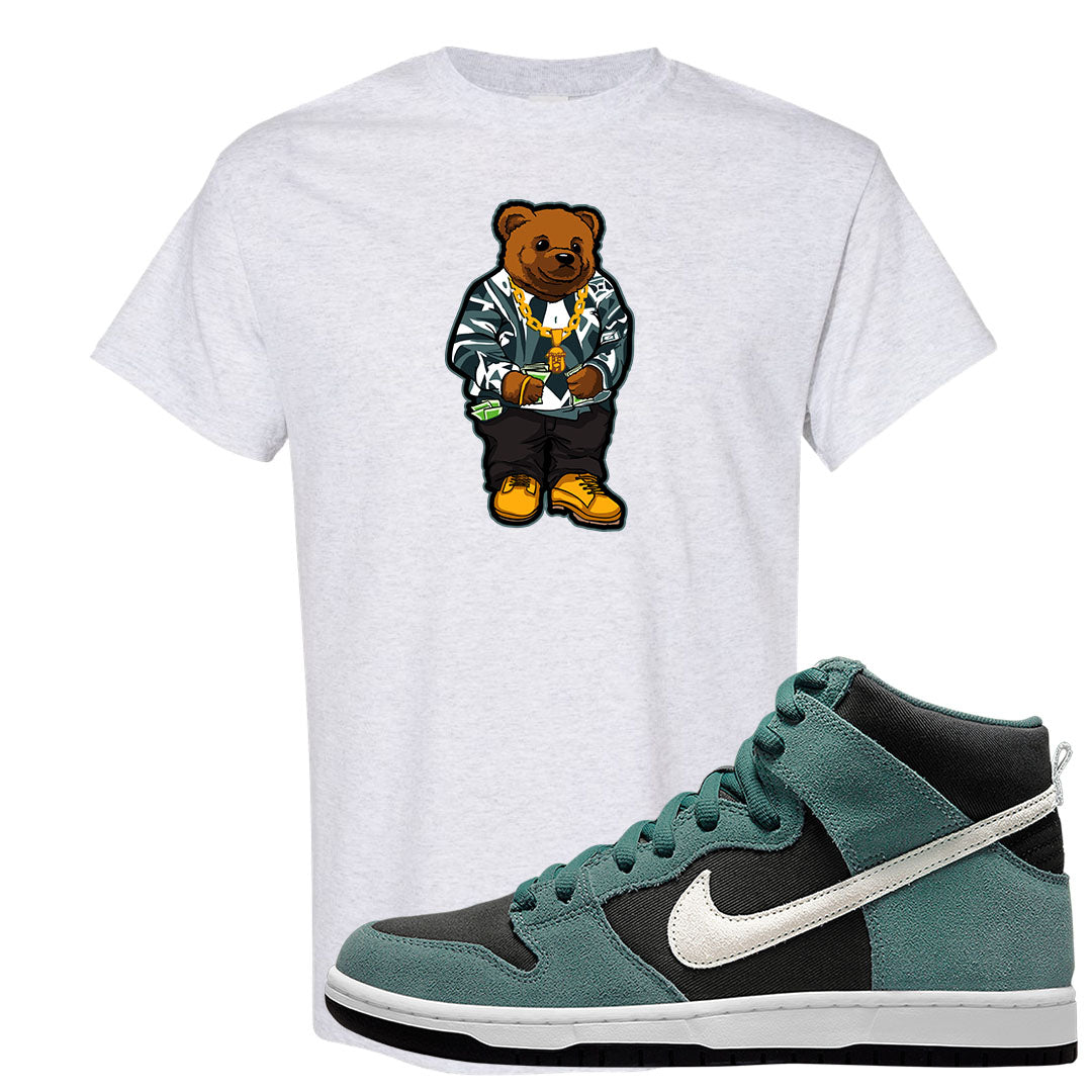 Green Suede High Dunks T Shirt | Sweater Bear, Ash