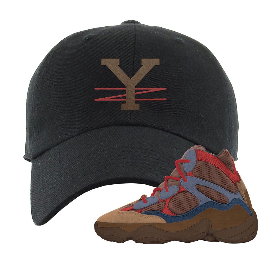 Yeezy 500 High Sumac Dad Hat | YZ, Black