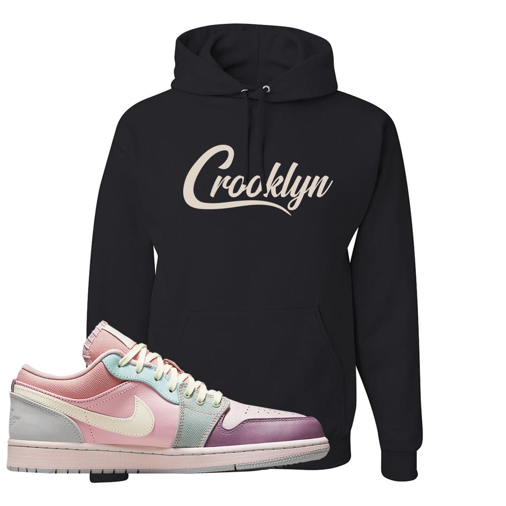 Air Jordan 1 Low Pastel Hoodie | Crooklyn, Black