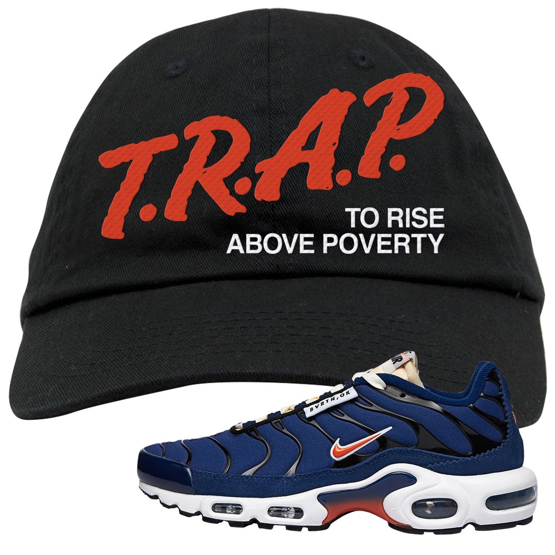 Obsidian AMRC Pluses Dad Hat | Trap To Rise Above Poverty, Black