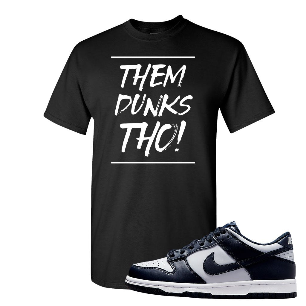 SB Dunk Low Georgetown T Shirt | Them Dunks Tho, Black