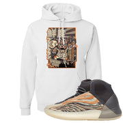 Yeezy Quantum Flash Orange Hoodie | Attack Of The Bear, White