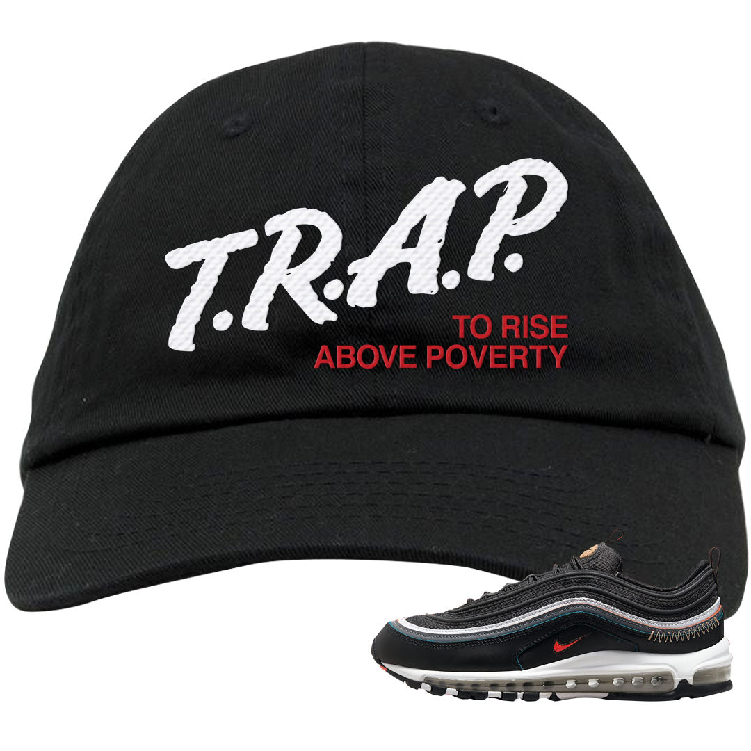 Alter and Reveal 97s Dad Hat | Trap To Rise Above Poverty, Black