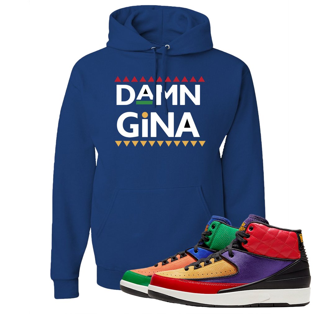 WMNS Multicolor Sneaker Royal Blue Pullover Hoodie | Hoodie to match Nike Shoes | Damn Gina