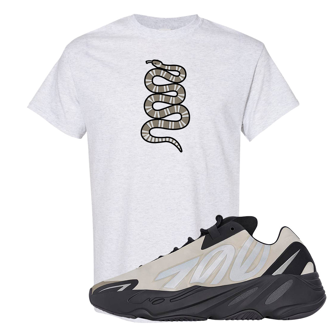 MNVN Bone 700s T Shirt | Coiled Snake, Ash