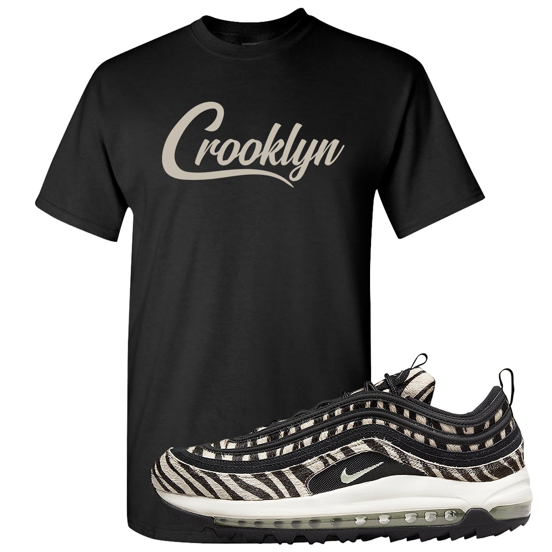 Zebra Golf 97s T Shirt | Crooklyn, Black