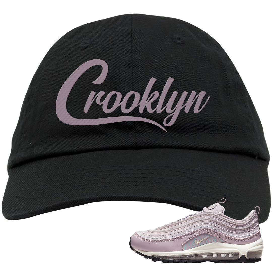 Plum Fog 97s Dad Hat | Crooklyn, Black