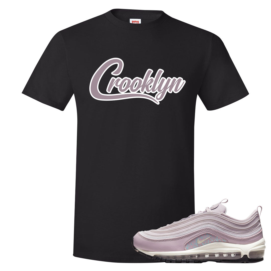 Plum Fog 97s T Shirt | Crooklyn, Black