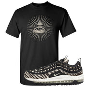 Zebra Golf 97s T Shirt | All Seeing Eye, Black