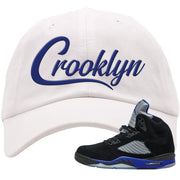 Racer Blue 5s Dad Hat | Crooklyn, White